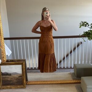 Tiered umber Maxi Dress